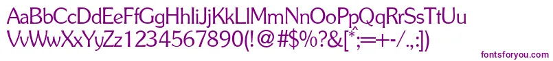 SoullightdbNormal Font – Purple Fonts on White Background