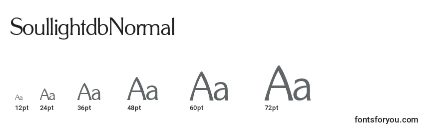 SoullightdbNormal Font Sizes