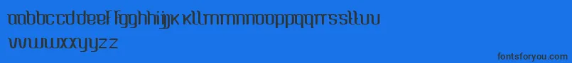 CaspianSea Font – Black Fonts on Blue Background