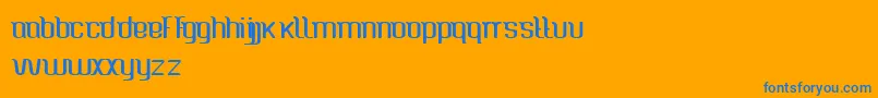 CaspianSea-fontti – siniset fontit oranssilla taustalla