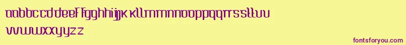 CaspianSea Font – Purple Fonts on Yellow Background