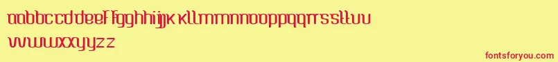 CaspianSea Font – Red Fonts on Yellow Background