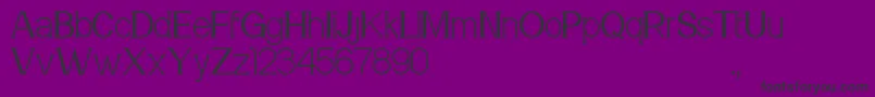 フォントMeridian – 紫の背景に黒い文字