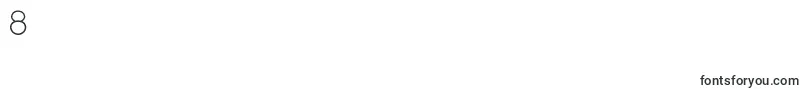 Meridian-Schriftart – Schriften für die Ziffer 8