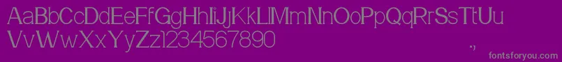 Meridian Font – Gray Fonts on Purple Background