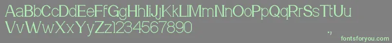 Meridian Font – Green Fonts on Gray Background