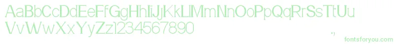 Meridian Font – Green Fonts on White Background