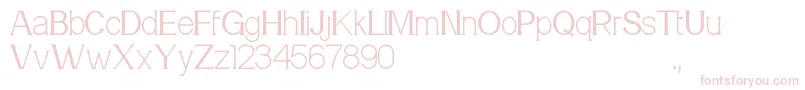 Meridian Font – Pink Fonts on White Background