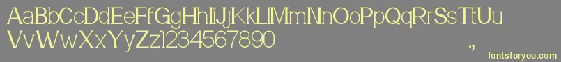 Meridian Font – Yellow Fonts on Gray Background