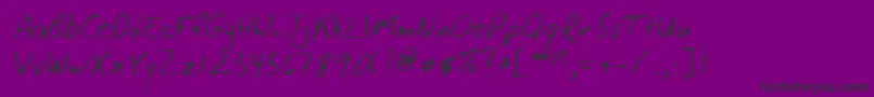 Lehn117 Font – Black Fonts on Purple Background