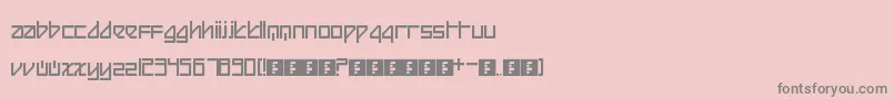 Beijing Font – Gray Fonts on Pink Background