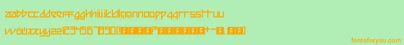 Beijing Font – Orange Fonts on Green Background