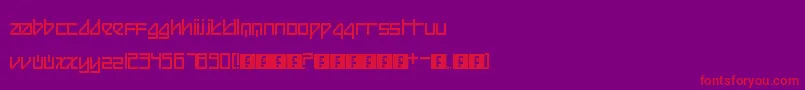 Beijing Font – Red Fonts on Purple Background