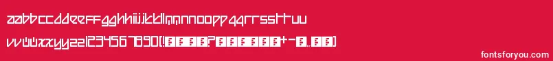 フォントBeijing – 赤い背景に白い文字