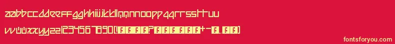 Beijing Font – Yellow Fonts on Red Background