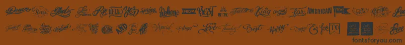 More about Words Font Words Font – Black Fonts on Brown Background