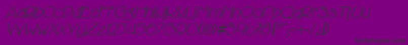 CricketItalic Font – Black Fonts on Purple Background