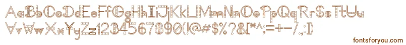 Weitere Informationen zur TooDamnFancyV1.1-Schriftart TooDamnFancyV1.1-Schriftart – Braune Schriften auf weißem Hintergrund