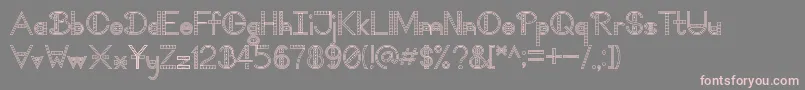 TooDamnFancyV1.1 Font – Pink Fonts on Gray Background