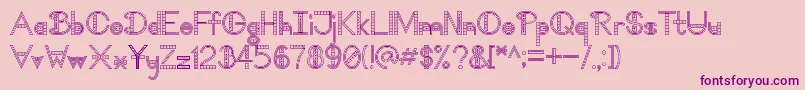 TooDamnFancyV1.1フォントについての詳細 フォントTooDamnFancyV1.1 – ピンクの背景に紫のフォント