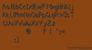 Crocus font – Black Fonts On Brown Background