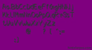 Crocus font – Black Fonts On Purple Background