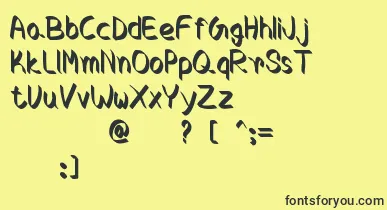 Crocus font – Black Fonts On Yellow Background