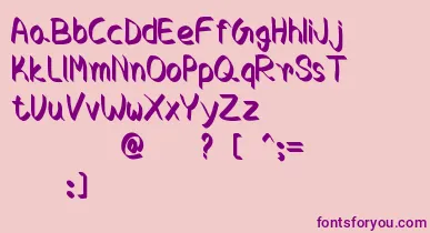Crocus font – Purple Fonts On Pink Background