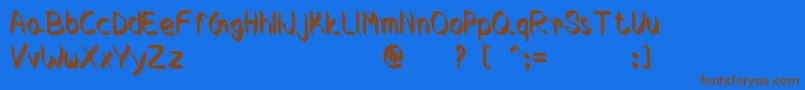 En savoir plus sur la police Crocus Police Crocus – polices brunes sur fond bleu
