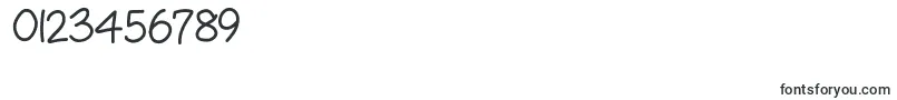 フォントKbwritersblock – 数字と数値のためのフォント