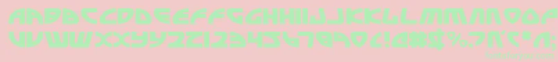 Officerv2 Font – Green Fonts on Pink Background