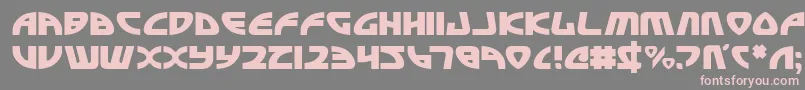 Officerv2 Font – Pink Fonts on Gray Background