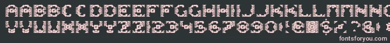 DazzleshipsRegular Font – Pink Fonts on Black Background