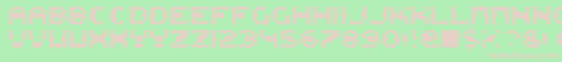 DazzleshipsRegular Font – Pink Fonts on Green Background