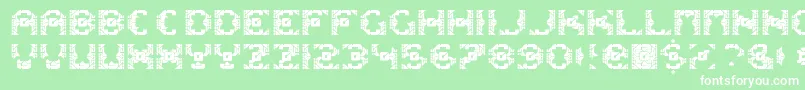 DazzleshipsRegular Font – White Fonts on Green Background