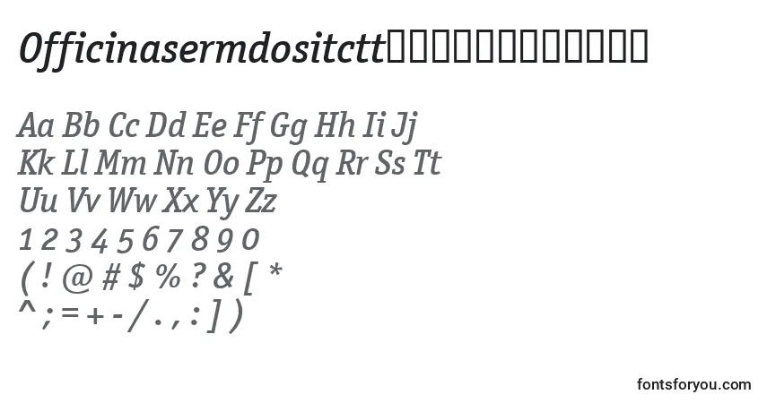 Шрифт OfficinasermdositcttРљСѓСЂСЃРёРІ – алфавит, цифры, специальные символы