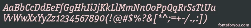 フォントOfficinasermdositcttРљСѓСЂСЃРёРІ – 黒い背景にピンクのフォント