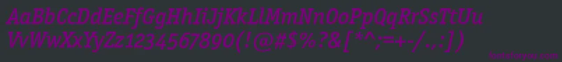 Шрифт OfficinasermdositcttРљСѓСЂСЃРёРІ – фиолетовые шрифты на чёрном фоне