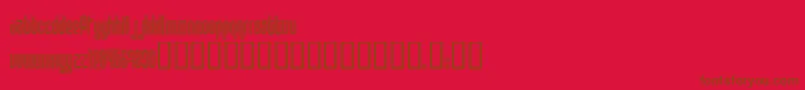 More about Disco1 Font Disco1 Font – Brown Fonts on Red Background