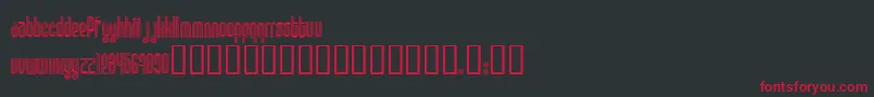 Disco1 Font – Red Fonts on Black Background