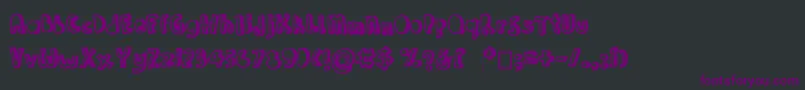Joannetictac Font – Purple Fonts on Black Background