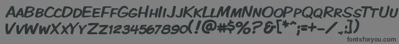 Шрифт Kmkdspk – чёрные шрифты на сером фоне