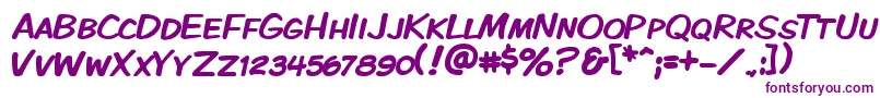 Kmkdspk Font – Purple Fonts on White Background