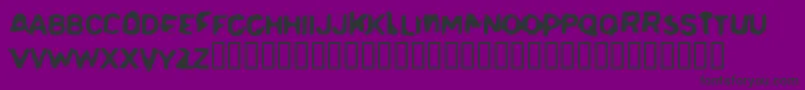 Delerium Font – Black Fonts on Purple Background