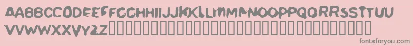 Delerium Font – Gray Fonts on Pink Background