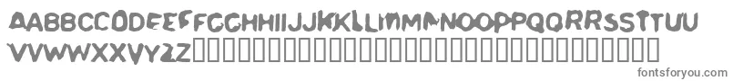 Delerium-fontti – harmaat kirjasimet valkoisella taustalla