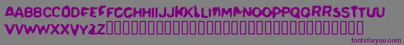 Delerium Font – Purple Fonts on Gray Background