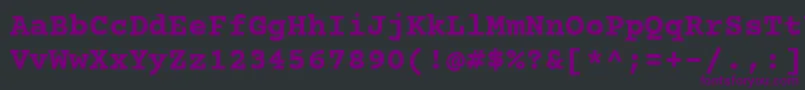 fuente Courierprime ffy – Fuentes Moradas Sobre Fondo Negro