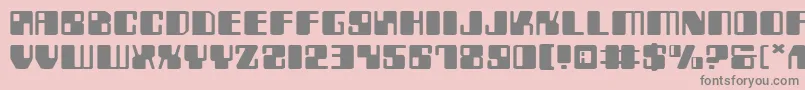 Zyv2e Font – Gray Fonts on Pink Background