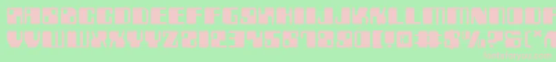 Zyv2e Font – Pink Fonts on Green Background